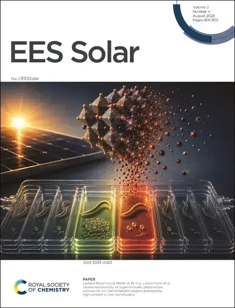 Severe reprotoxicity of organometallic photovoltaic perovskites on Caenorhabditis elegans assessed by high-content in vivo microfluidics